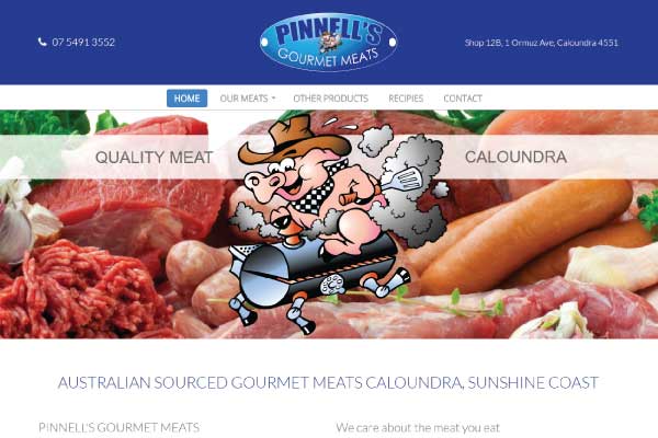 web design caloundra butcher pinnells