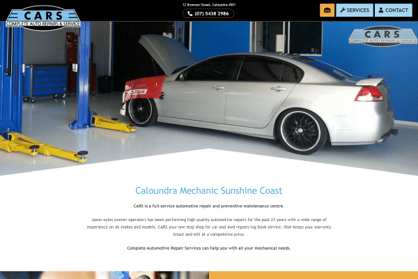 caloundra mechanic web design