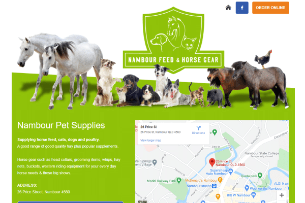 nambour pet supplies web design
